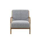 Mid-Century Style Lounge Chair with Upholstered Seat