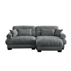 Super Comfort Oversized Modular Sectional Sofa with Movable Ottoman