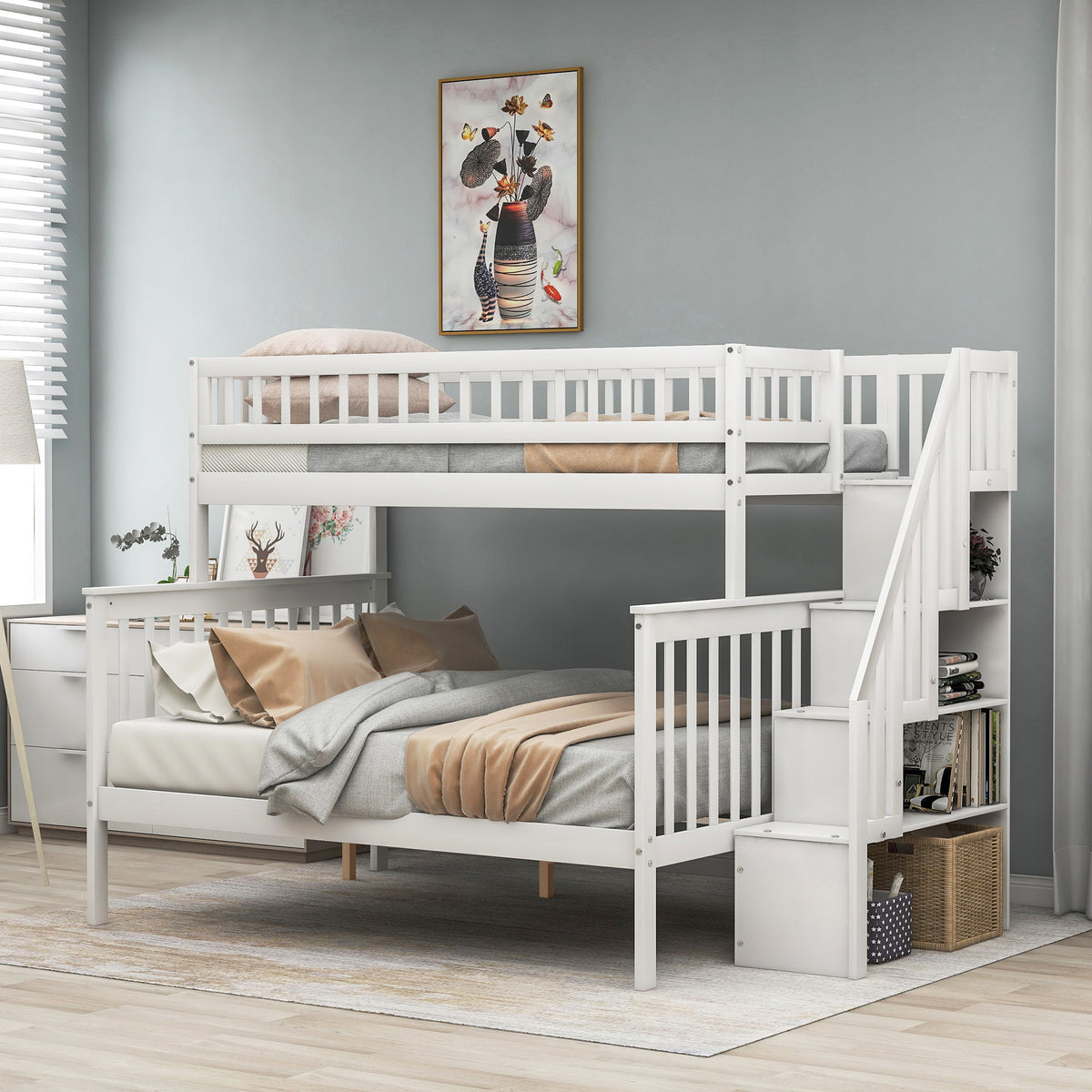 Bunk Bed with Staircase