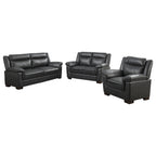 Arabella 3-piece Upholstered Padded Arm Sofa Set Grey