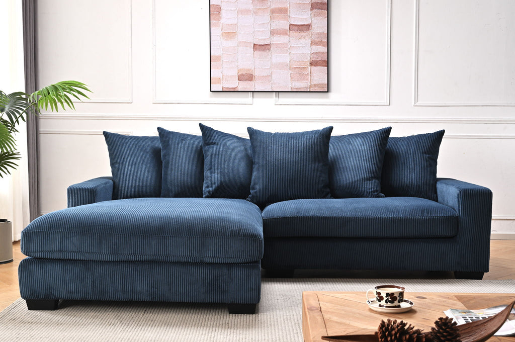 Luxe - Oversized 2 Piece Sectional Couches, L Shaped Sofa with Chaise