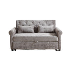 Loveseat Sofa Bed, Pull - Out Couch Sleeper & 2 Pillows