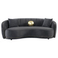 Brookside 2-piece Velvet Upholstered Sofa Set Dark Grey