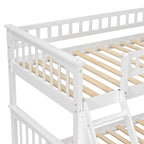 Bunk Bed with Drawers, Convertible Storage Bed