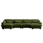 Super Comfort Oversized Modular Sectional Sofa with Movable Ottoman