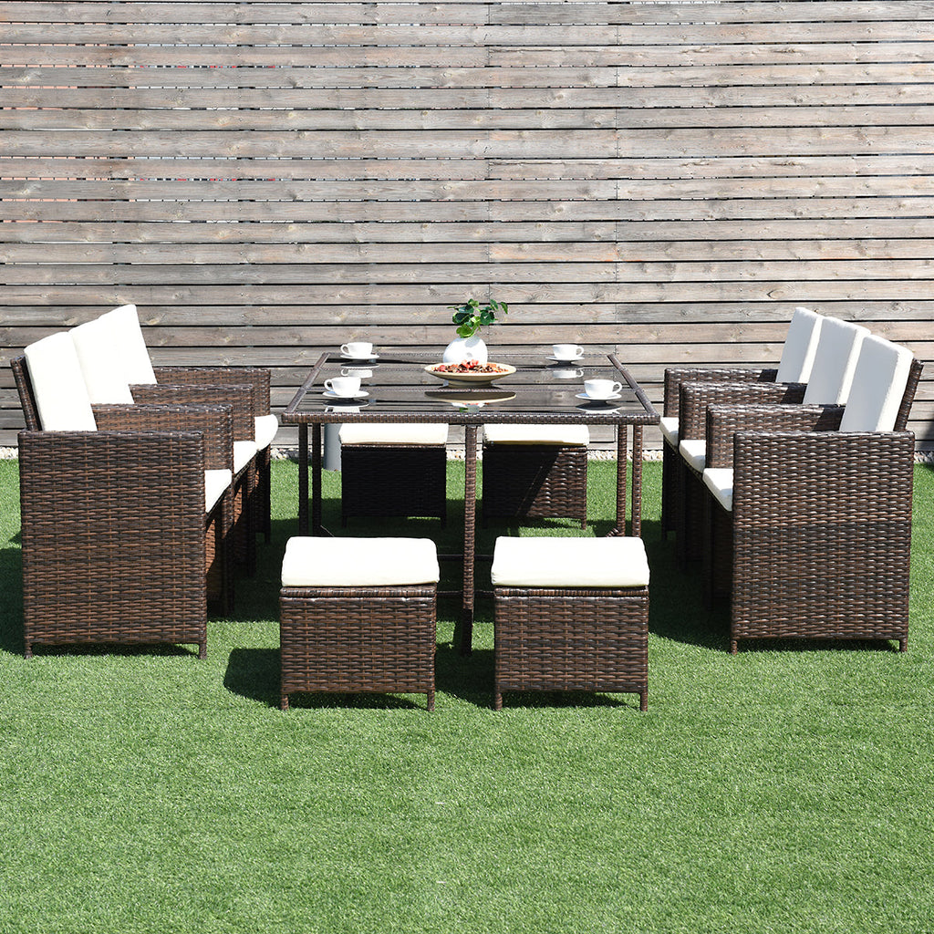 10-Piece Outdoor Patio Dining Set