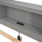 Platform Bed with Storage Headboard, USB, Trundle & 3 – Drawer