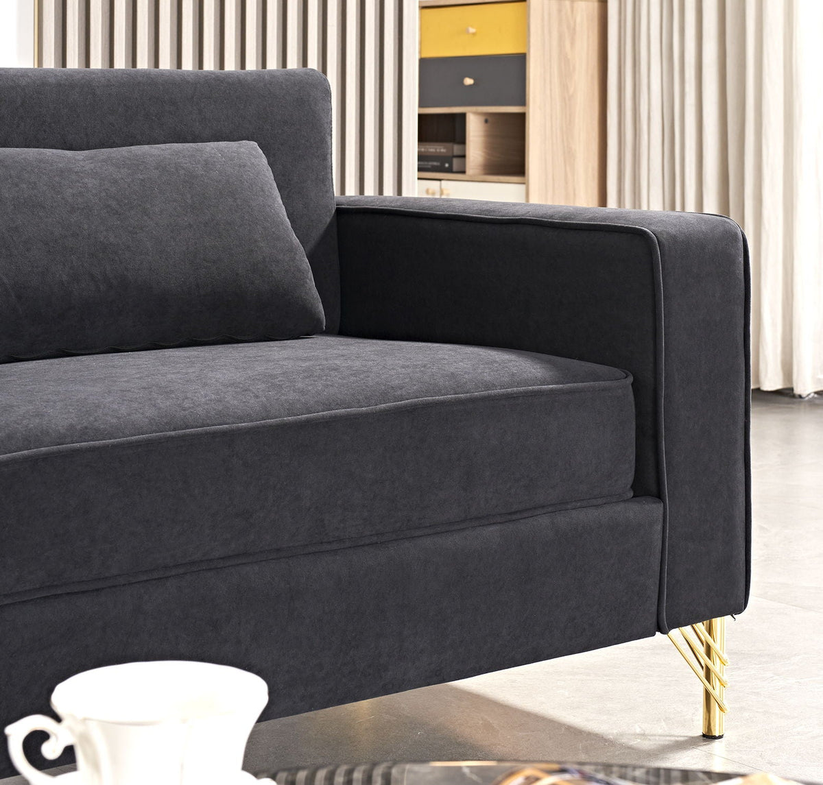 Aesthetic 3-Seater Couch with Classic Modern Appeal & Luxurious Soft Comfort
