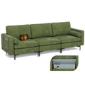 Modular 1/2/3/4-Seat L-Shaped Sectional Sofa Couch with Socket USB Port-3 – Seat with USB port
