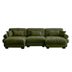 Super Comfort Oversized Modular Sectional Sofa with Movable Ottoman