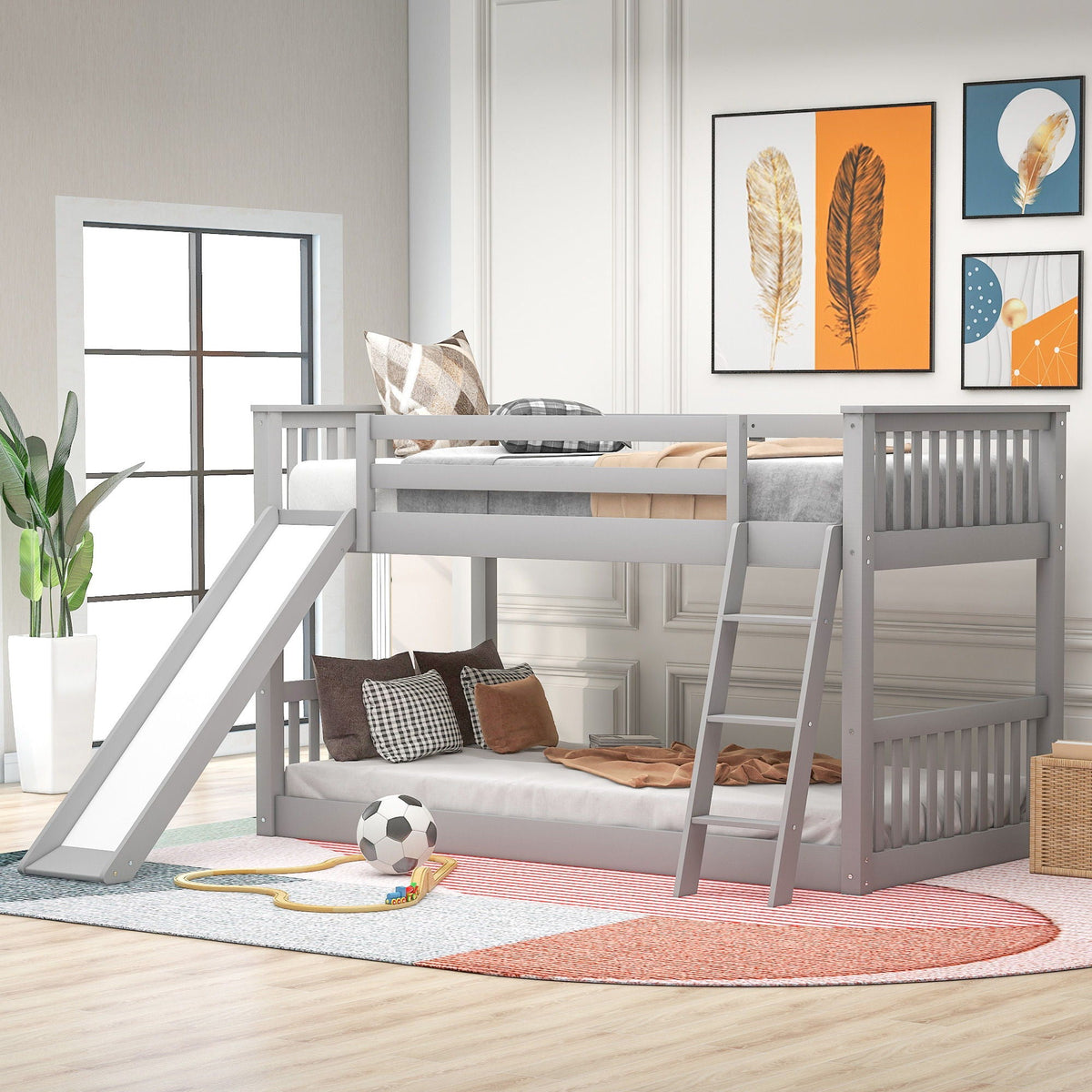 Bunk Bed & Convertible Slide & Ladder