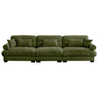 Modern Sofa with Bolstered Armrests & Pillows