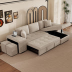 Modern L-Shape 3 Seat Reversible Sectional Couch