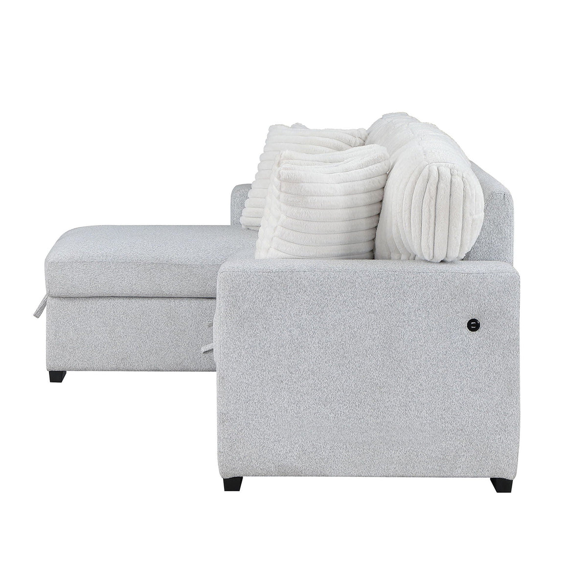 Ford - Reversible Pull Out Sofa Bed – Light Gray