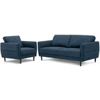 2-Piece Upholstered Sofa Set with Removable Cushion Covers