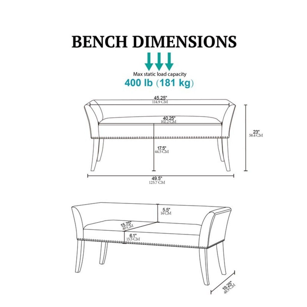 Welburn – Upholstered Bench