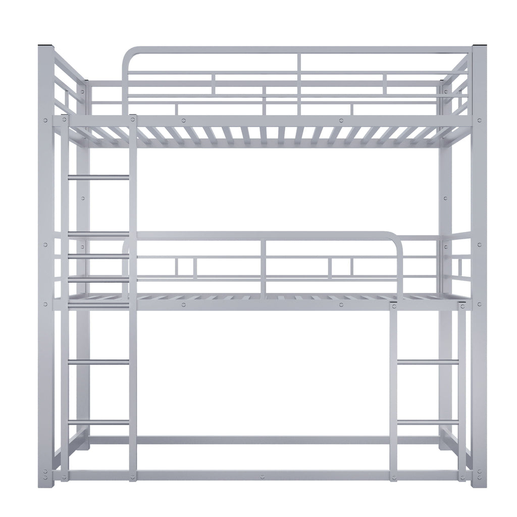 Triple Bunk Bed with Sturdy Construction & Space Saving Design