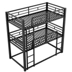 Triple Bunk Bed with Sturdy Construction & Space Saving Design