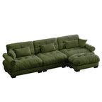 Super Comfort Oversized Modular Sectional Sofa with Movable Ottoman