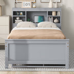 Platform Bed with Storage Headboard, USB, Trundle & 3 – Drawer