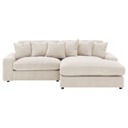 Blaine 105-Inch Reversible Chaise Sectional Sofa – Sand