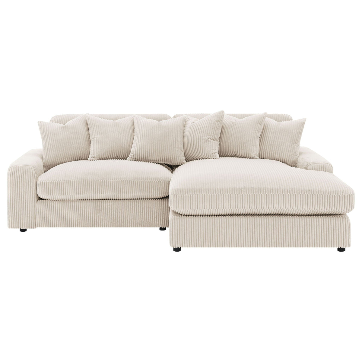 Blaine 105-Inch Reversible Chaise Sectional Sofa – Sand