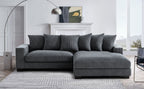 Luxe - Oversized 2 Piece Sectional Couches, L Shaped Sofa with Chaise