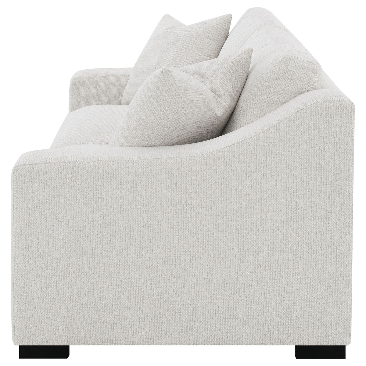 Ashlyn Fabric Upholstered Track Arm Sofa Sand