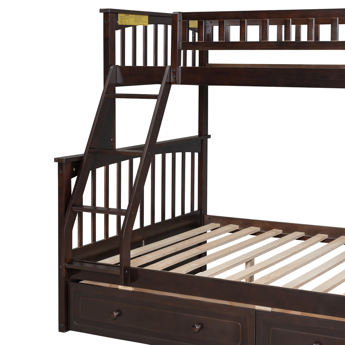 Bunk Bed with Drawers, Convertible Storage Bed