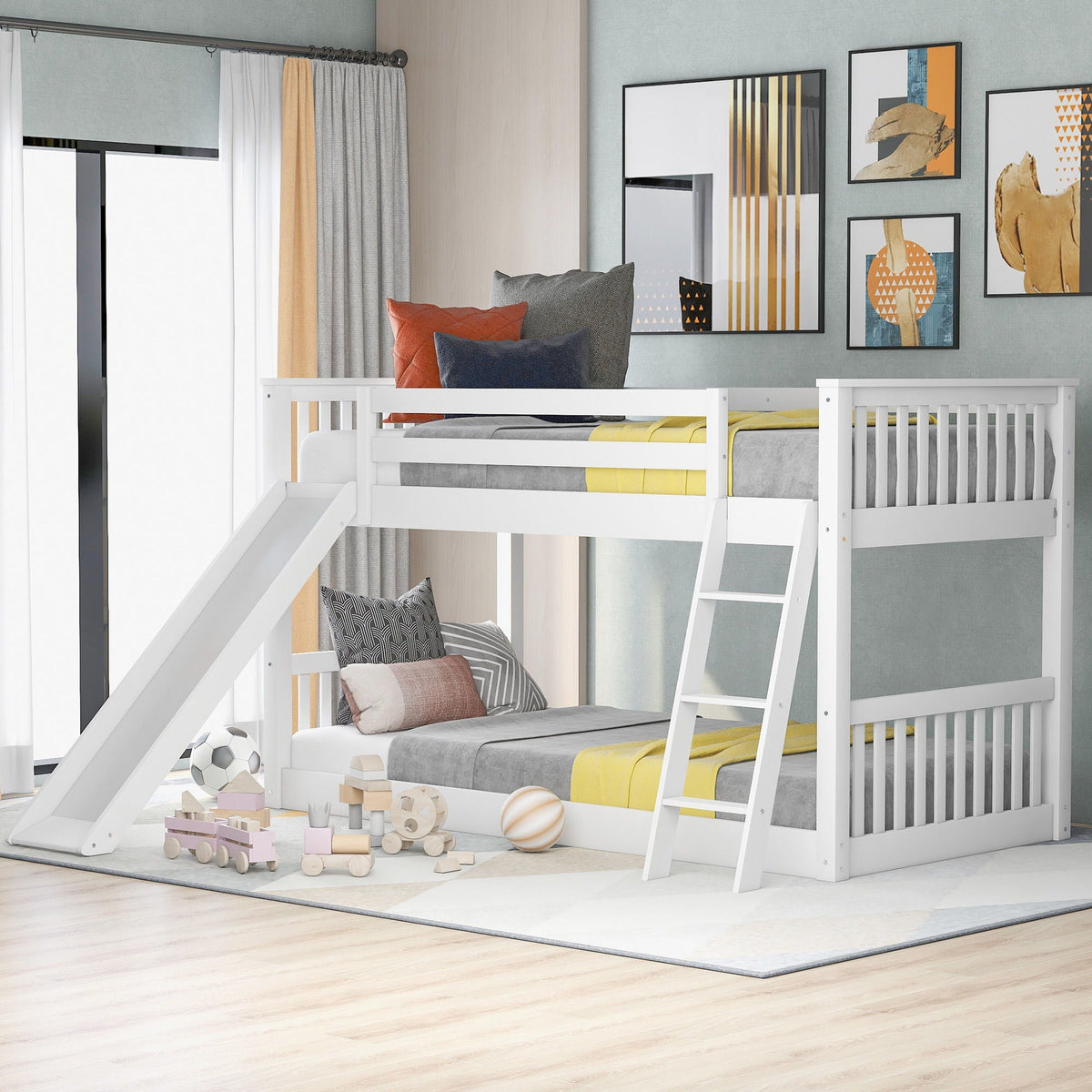 Bunk Bed & Convertible Slide & Ladder