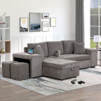 Modern L-Shape 3 Seat Reversible Sectional Couch