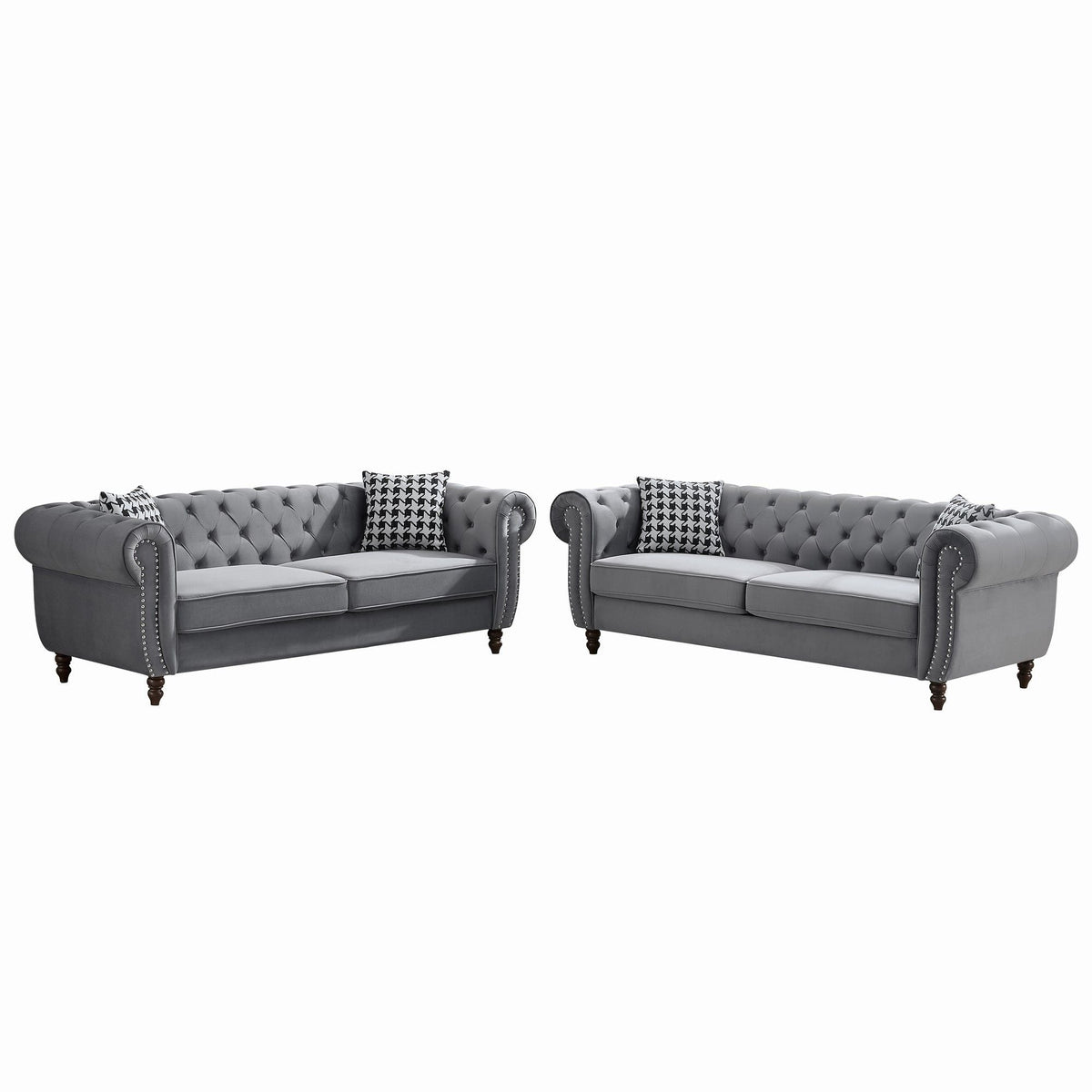 Chesterfield 2-Piece Upholstered Living Room Set