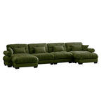 Super Comfort Oversized Modular Sectional Sofa with Movable Ottoman