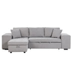 Modern L-Shape 3 Seat Reversible Sectional Couch