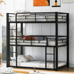 Triple Bunk Bed with Sturdy Construction & Space Saving Design