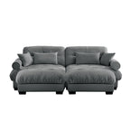 Super Comfort Oversized Modular Sectional Sofa with Movable Ottoman