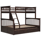 Bunk Bed with Drawers, Convertible Storage Bed