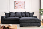 Luxe - Oversized 2 Piece Sectional Couches, L Shaped Sofa with Chaise