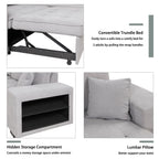 Modern L-Shape 3 Seat Reversible Sectional Couch
