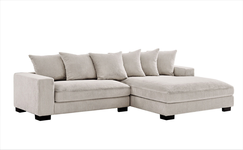 Luxe - Oversized 2 Piece Sectional Couches, L Shaped Sofa with Chaise