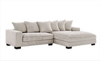 Luxe - Oversized 2 Piece Sectional Couches, L Shaped Sofa with Chaise