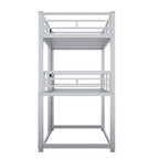 Triple Bunk Bed with Sturdy Construction & Space Saving Design