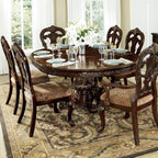 Elegant Style Beautiful Side Chairs 2 Piece Set Cherry with Tipping Fabric Upholstered Traditional Dining Furniture – Cherry
