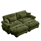 Super Comfort Oversized Modular Sectional Sofa with Movable Ottoman