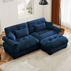 Super Comfort Oversized Modular Sectional Sofa with Movable Ottoman