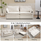 Pull Out Sofa Bed, Convertible Sleeper Sofa, Side Storage