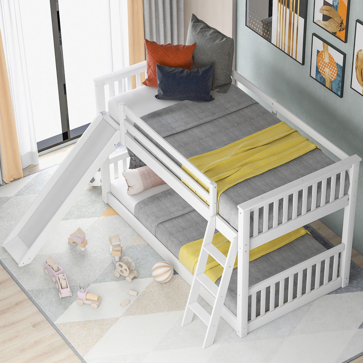 Bunk Bed & Convertible Slide & Ladder