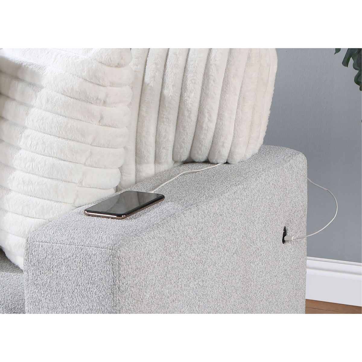 Ford - Reversible Pull Out Sofa Bed – Light Gray