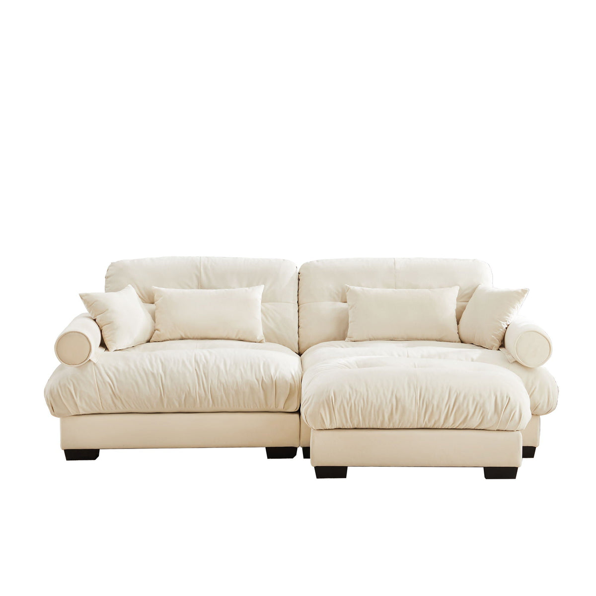 Super Comfort Oversized Modular Sectional Sofa with Movable Ottoman
