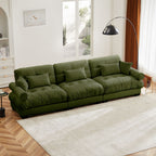 Modern Sofa with Bolstered Armrests & Pillows
